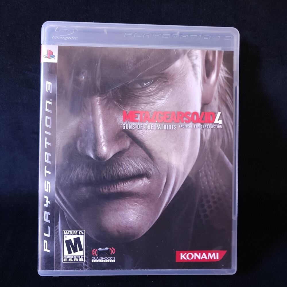 Metal Gear Solid 4 Guns of the Patriots PlayStation 3 PS3 Complete w/ Manual